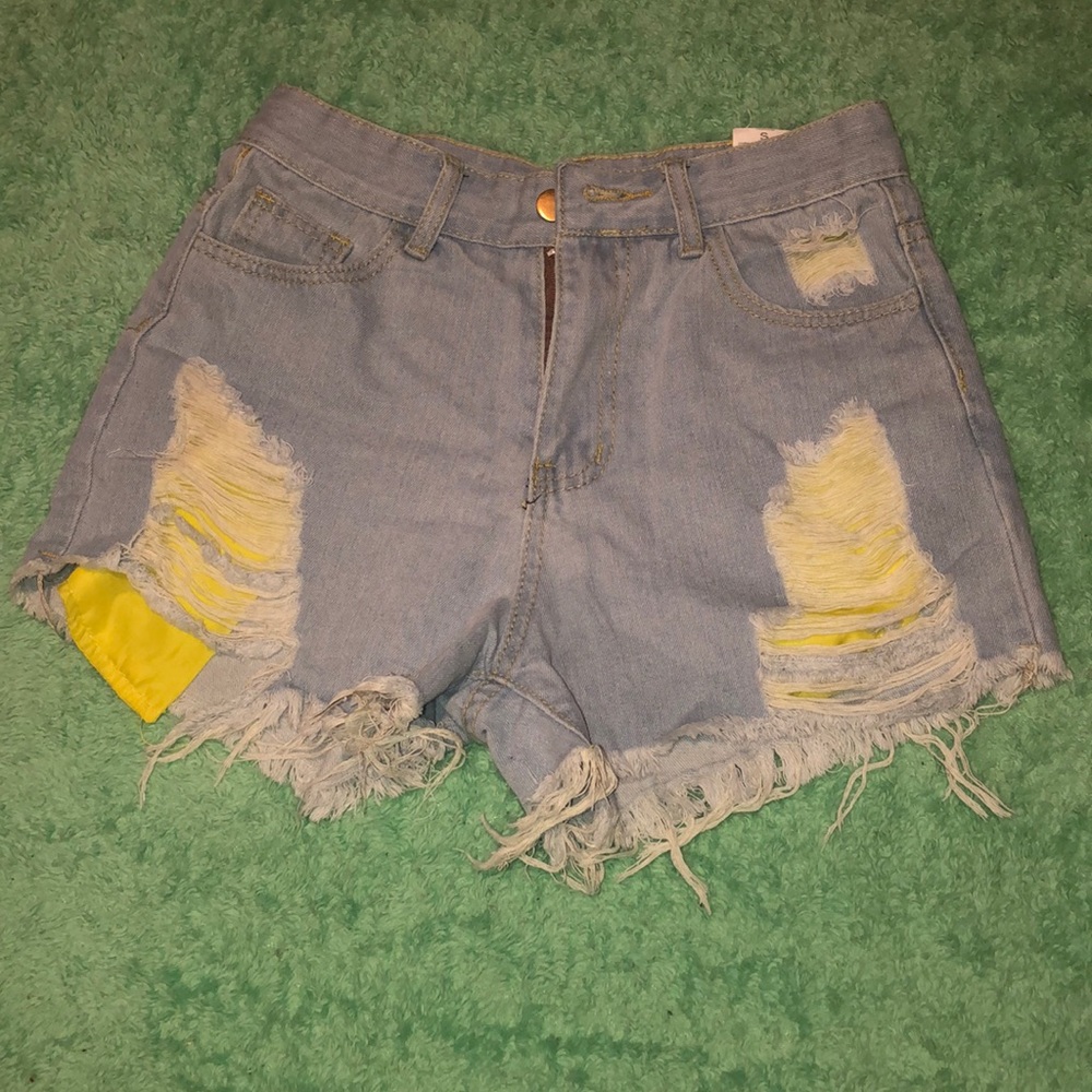 Distressed Jean Shorts